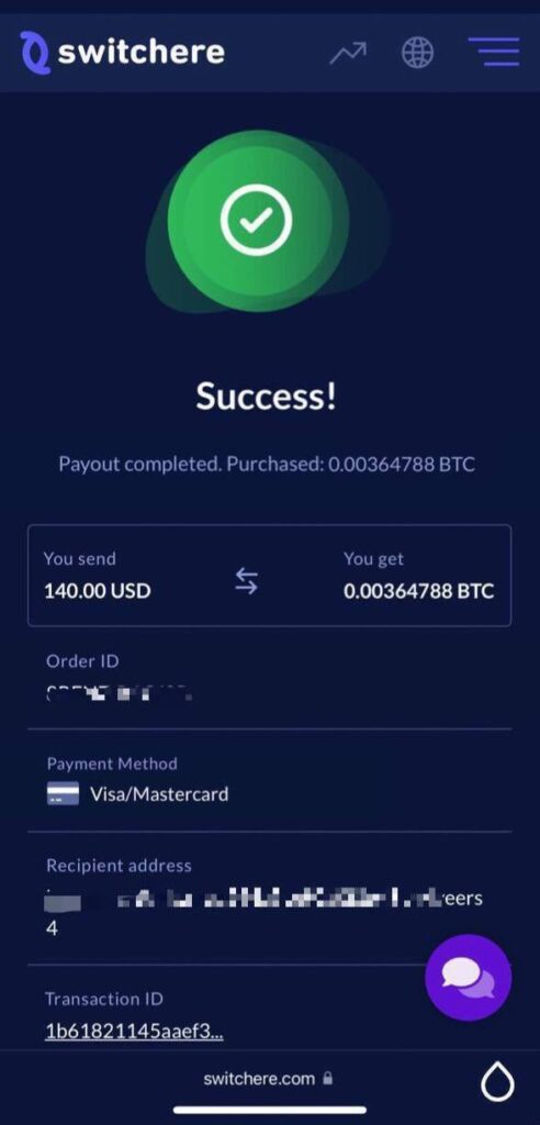 cc to btc