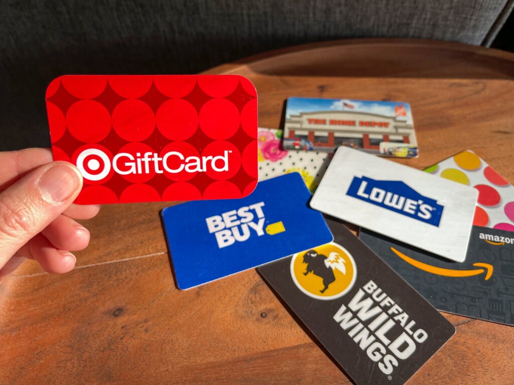 cc to gift carding method